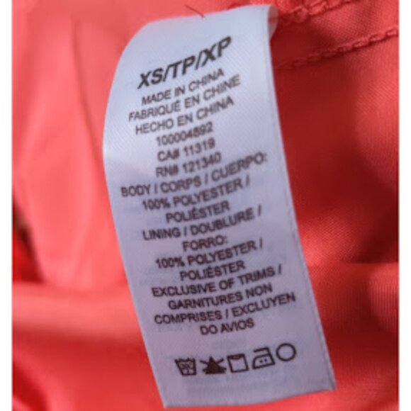 Dynamite| Sleeveless Summer Mini Dress Red Salmon Orange |Size: Extra Small - Picture 5 of 6